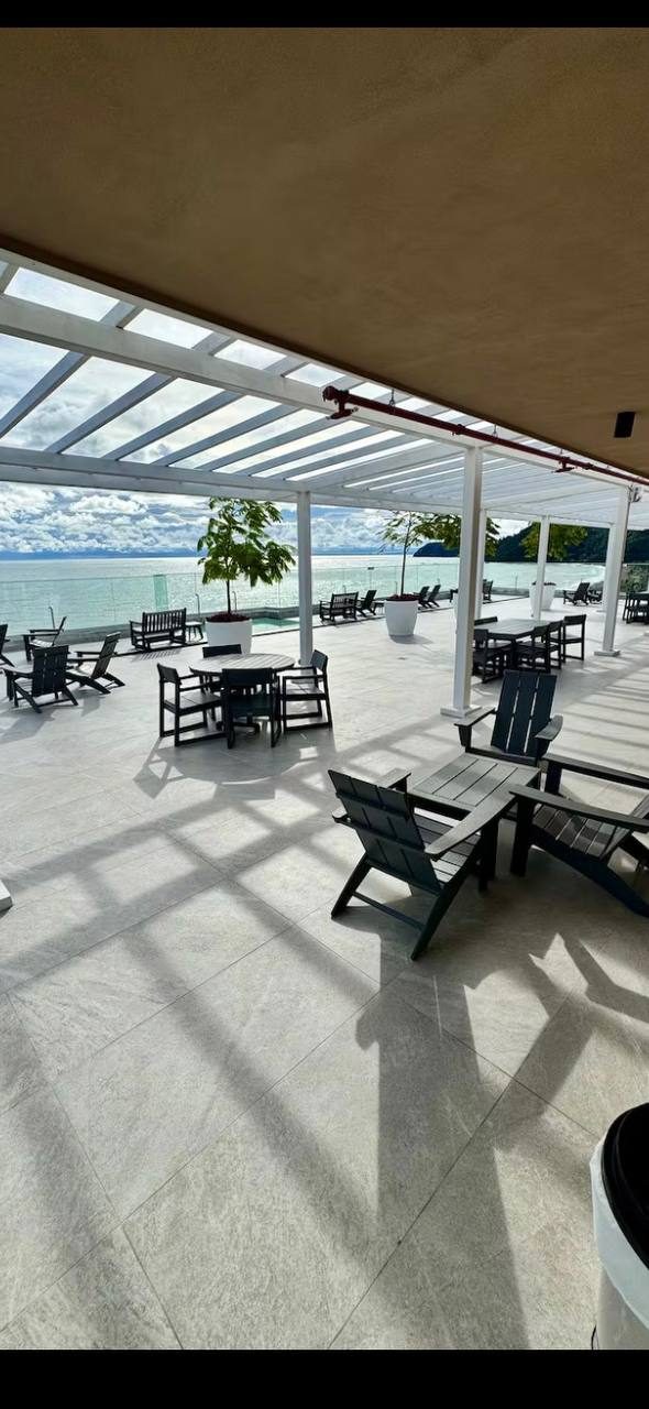 Rooftop BBQ and dining area