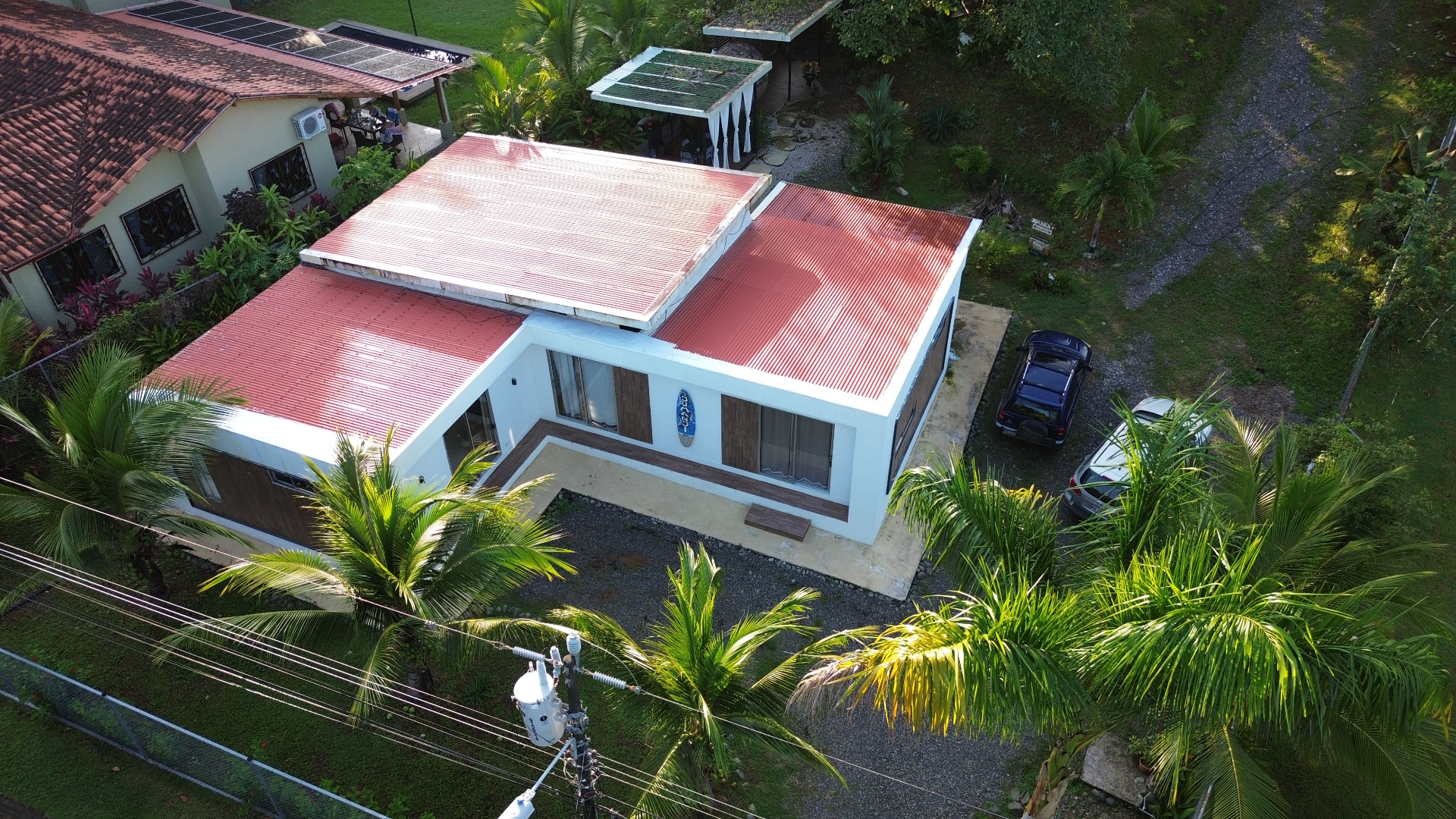 Drone view of Jumanji Lodge