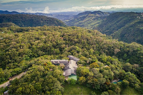 Lodge among Costa Rica forest
