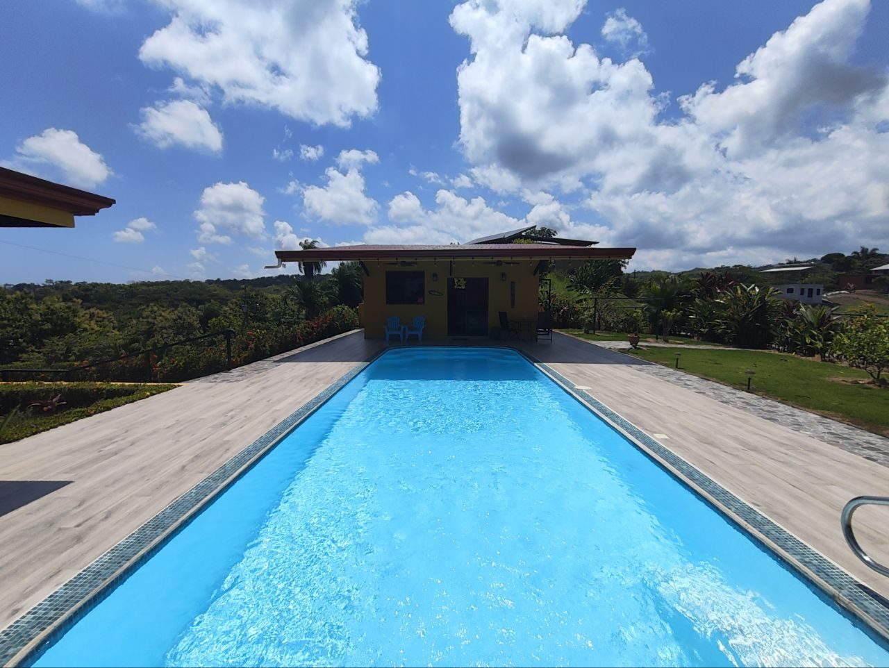 Semi-Olympic private pool with ocean-side views
