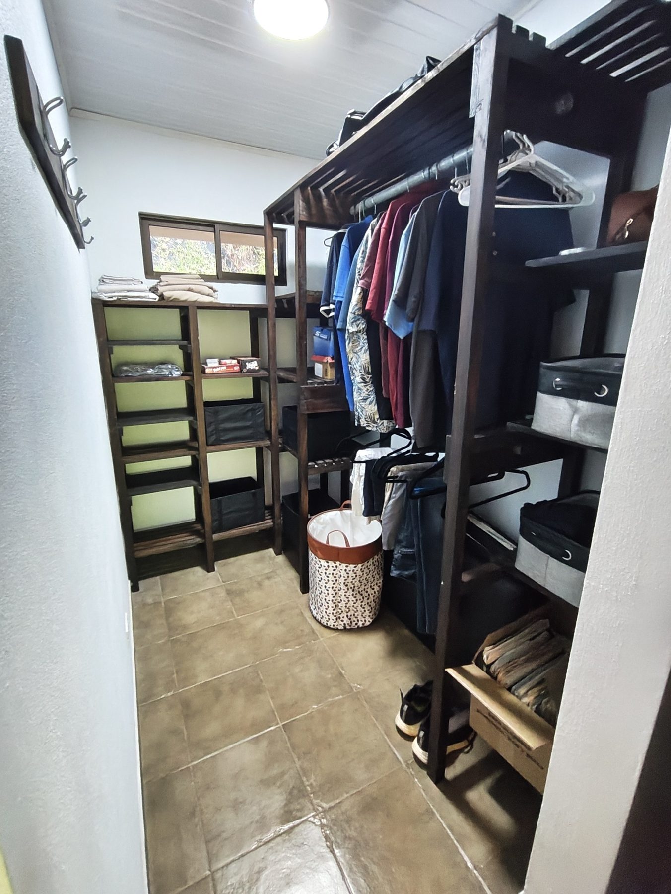 Walk-in closet and storage
