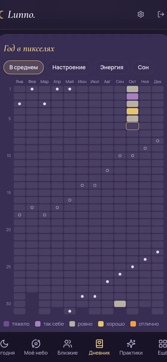 A year in pixels in Lunno